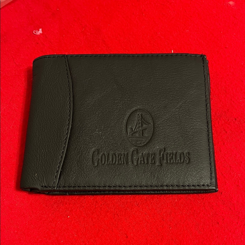 Golden Gate Fields Black Leather Wallet